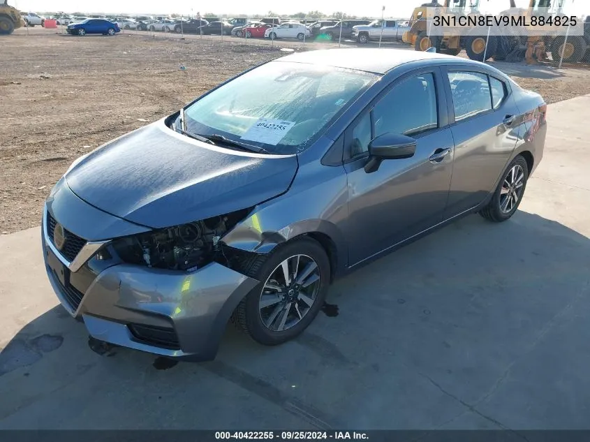 2021 Nissan Versa Sv Xtronic Cvt VIN: 3N1CN8EV9ML884825 Lot: 40422255