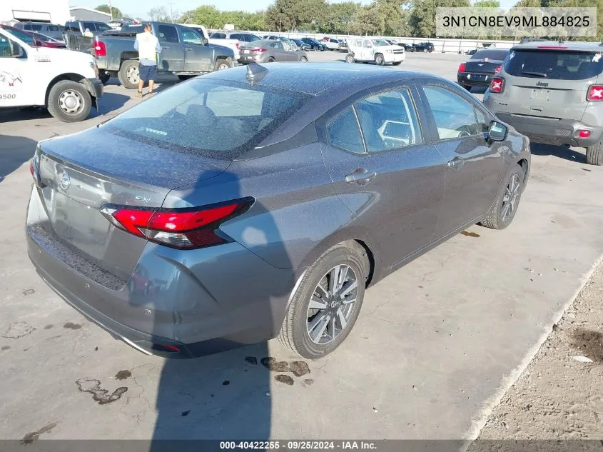 2021 Nissan Versa Sv Xtronic Cvt VIN: 3N1CN8EV9ML884825 Lot: 40422255