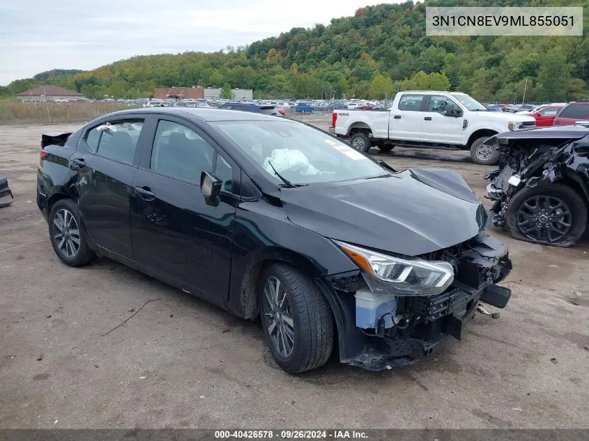 2021 Nissan Versa Sv Xtronic Cvt VIN: 3N1CN8EV9ML855051 Lot: 40426578