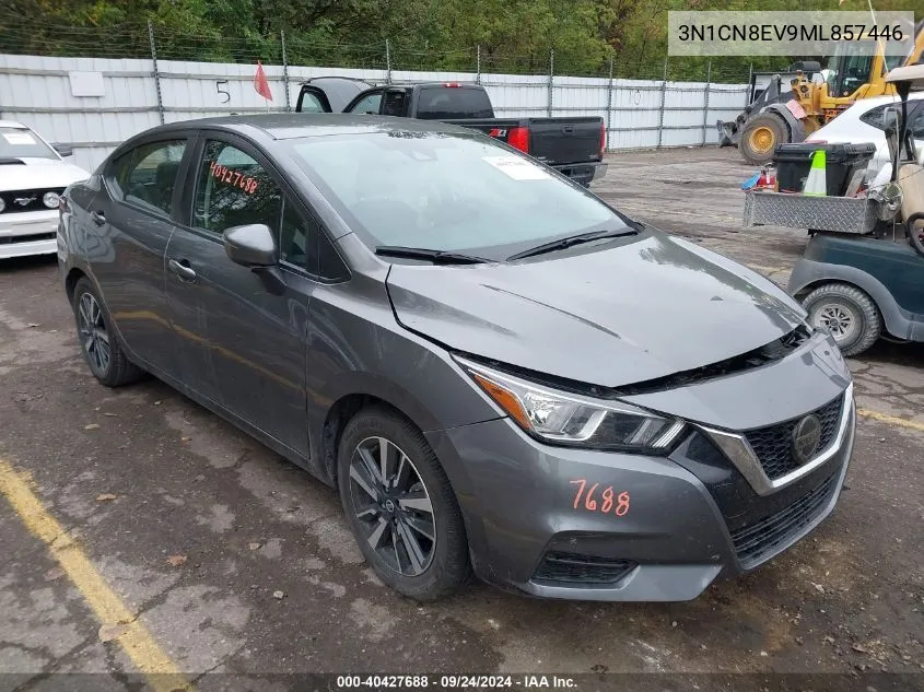 2021 Nissan Versa Sv Xtronic Cvt VIN: 3N1CN8EV9ML857446 Lot: 40427688