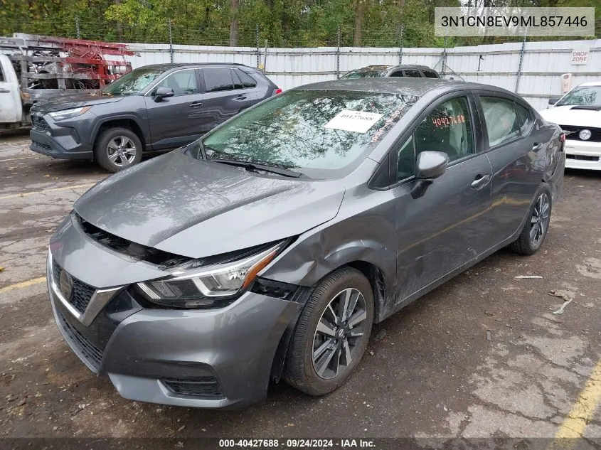 2021 Nissan Versa Sv Xtronic Cvt VIN: 3N1CN8EV9ML857446 Lot: 40427688