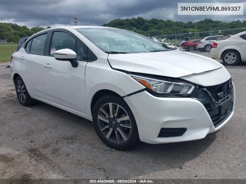 2021 Nissan Versa Sv Xtronic Cvt VIN: 3N1CN8EV9ML869337 Lot: 40429489