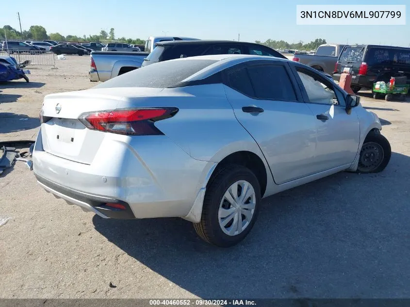 2021 Nissan Versa S VIN: 3N1CN8DV6ML907799 Lot: 40460552