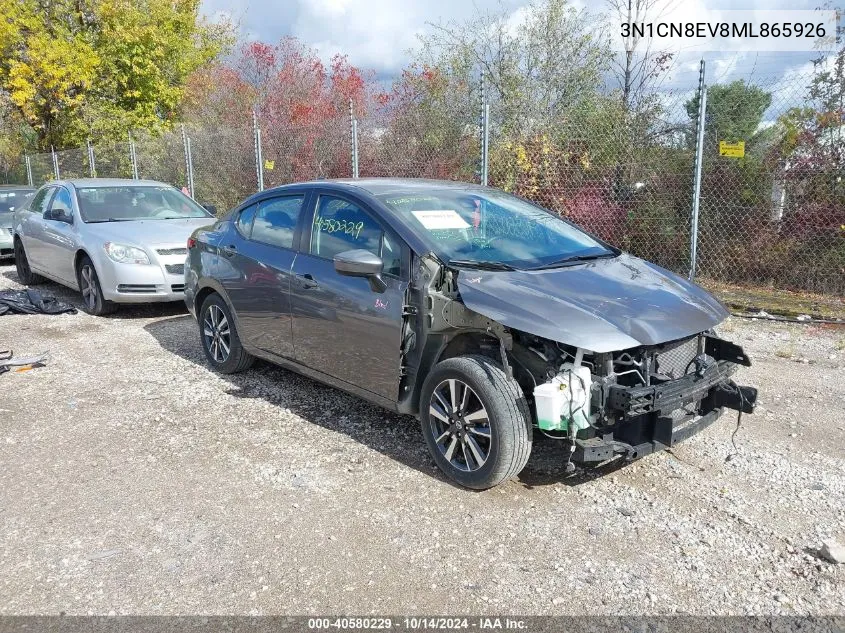 3N1CN8EV8ML865926 2021 Nissan Versa Sv Xtronic Cvt