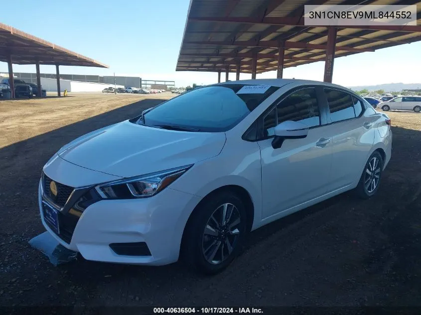 2021 Nissan Versa Sv Xtronic Cvt VIN: 3N1CN8EV9ML844552 Lot: 40636504