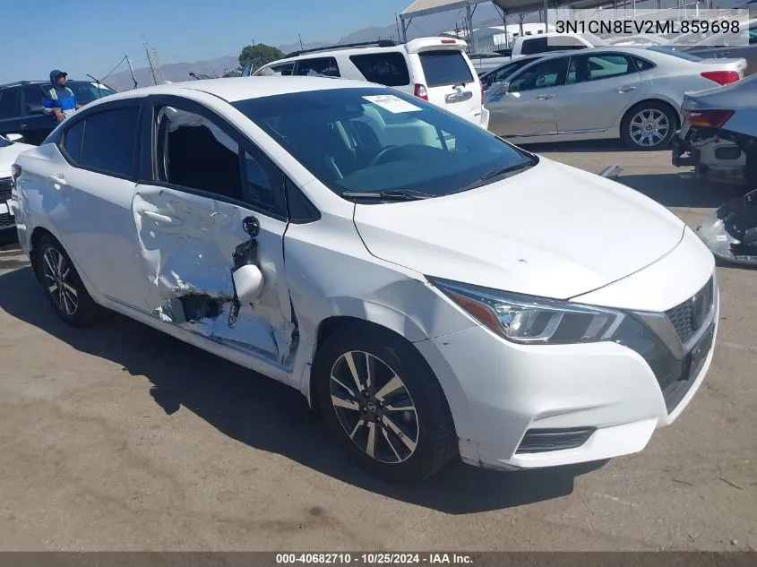 2021 Nissan Versa Sv Xtronic Cvt VIN: 3N1CN8EV2ML859698 Lot: 40682710