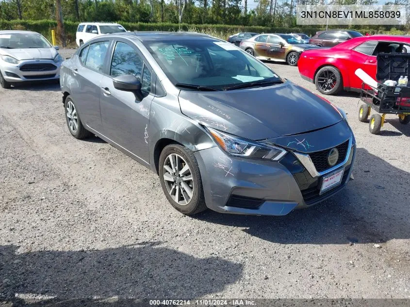 2021 Nissan Versa Sv Xtronic Cvt VIN: 3N1CN8EV1ML858039 Lot: 40762214