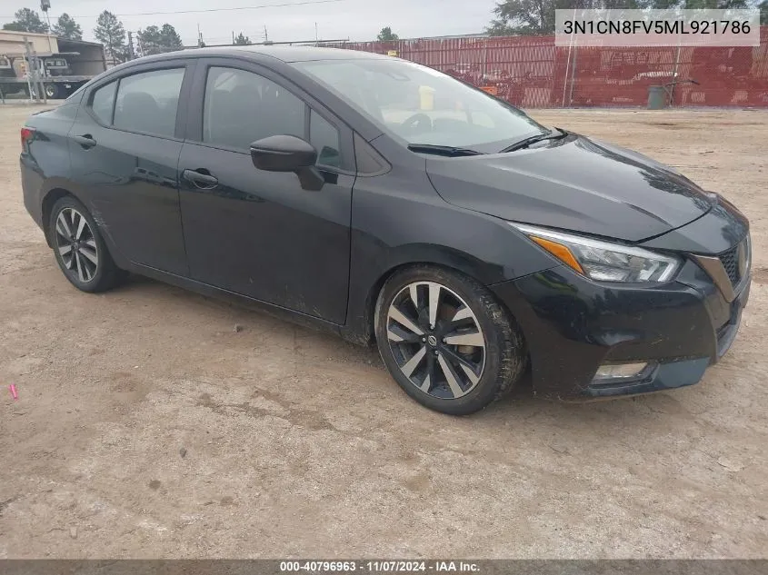 2021 Nissan Versa Sr Xtronic Cvt VIN: 3N1CN8FV5ML921786 Lot: 40796963