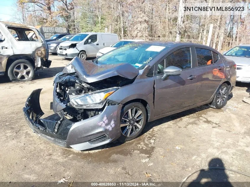 3N1CN8EV1ML856923 2021 Nissan Versa Sv Xtronic Cvt