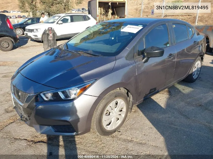 2021 Nissan Versa S 5-Speed Manual Transmission VIN: 3N1CN8BV2ML819495 Lot: 40890416