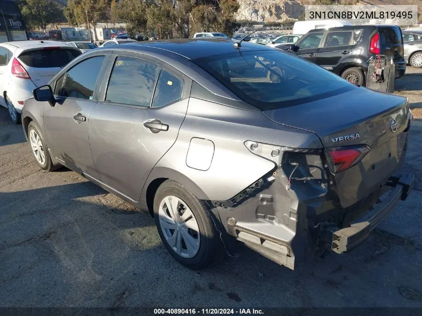 2021 Nissan Versa S 5-Speed Manual Transmission VIN: 3N1CN8BV2ML819495 Lot: 40890416