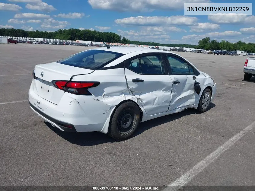 2022 Nissan Versa S 5-Speed Manual Transmission VIN: 3N1CN8BVXNL832299 Lot: 39760118