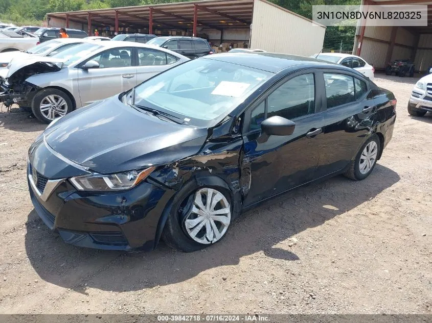 2022 Nissan Versa 1.6 S Xtronic Cvt VIN: 3N1CN8DV6NL820325 Lot: 39842718