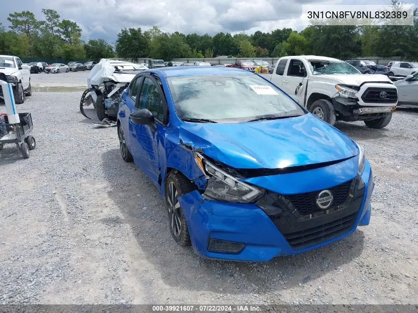 2022 Nissan Versa 1.6 Sr Xtronic Cvt VIN: 3N1CN8FV8NL832389 Lot: 39921607