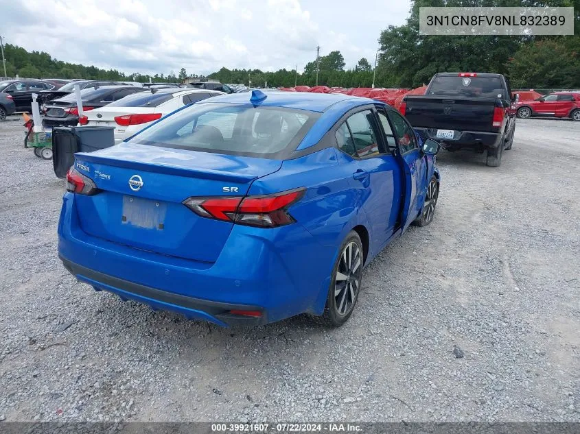 2022 Nissan Versa 1.6 Sr Xtronic Cvt VIN: 3N1CN8FV8NL832389 Lot: 39921607