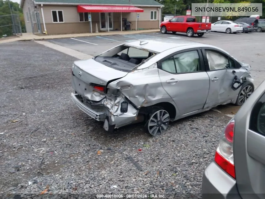 2022 Nissan Versa 1.6 Sv Xtronic Cvt VIN: 3N1CN8EV9NL849056 Lot: 40018006