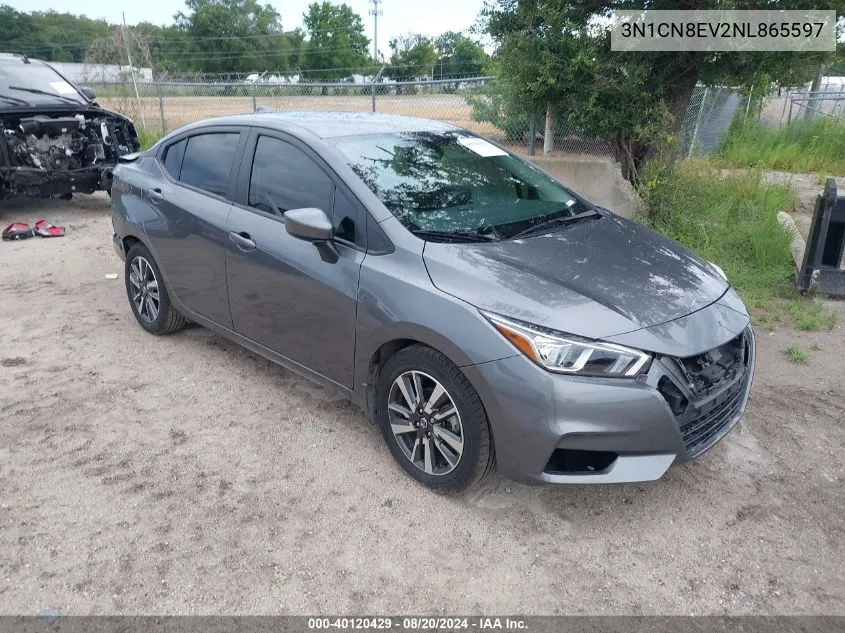 2022 Nissan Versa Sv VIN: 3N1CN8EV2NL865597 Lot: 40120429