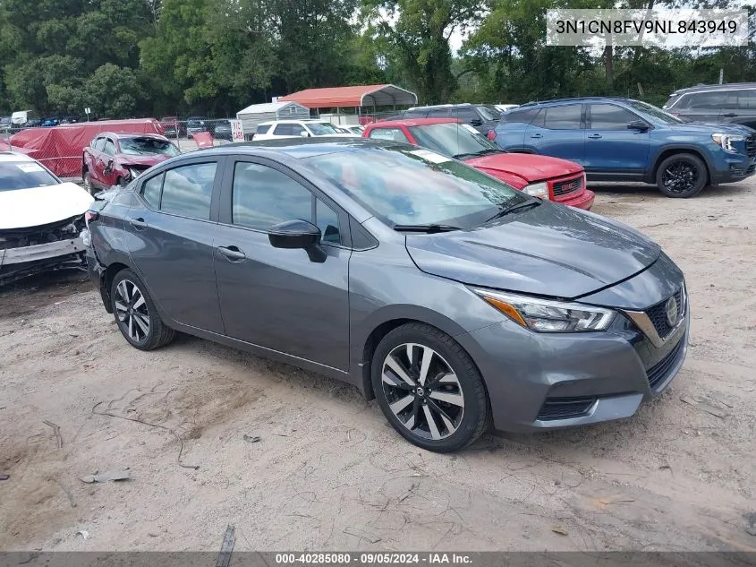 2022 Nissan Versa 1.6 Sr Xtronic Cvt VIN: 3N1CN8FV9NL843949 Lot: 40285080