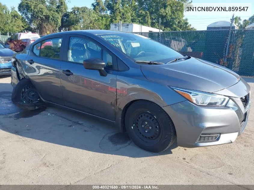 2022 Nissan Versa S VIN: 3N1CN8DVXNL859547 Lot: 40321680