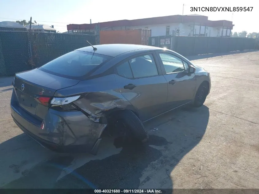 2022 Nissan Versa S VIN: 3N1CN8DVXNL859547 Lot: 40321680