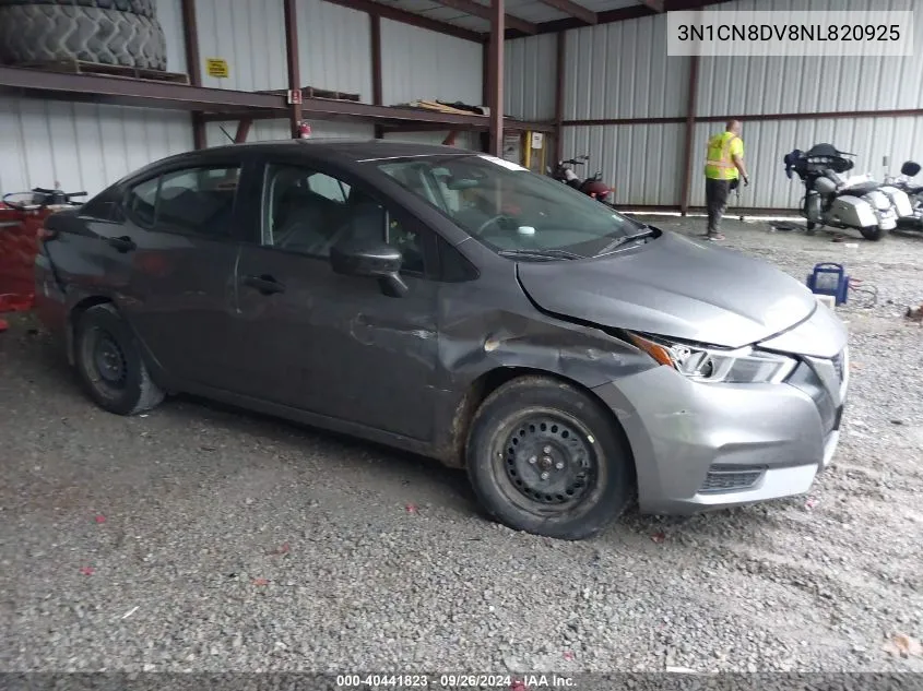 2022 Nissan Versa S VIN: 3N1CN8DV8NL820925 Lot: 40441823