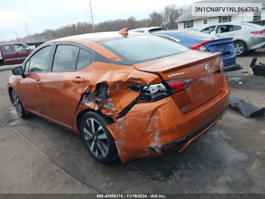 2022 Nissan Versa 1.6 Sr Xtronic Cvt VIN: 3N1CN8FV1NL864763 Lot: 40888174