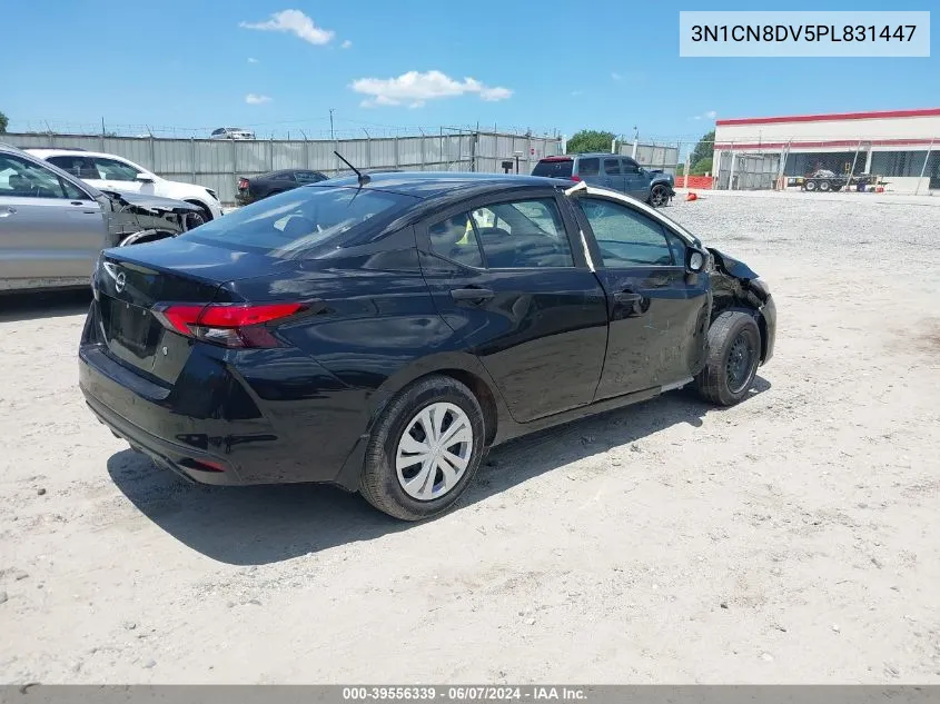 2023 Nissan Versa 1.6 S Xtronic Cvt VIN: 3N1CN8DV5PL831447 Lot: 39556339