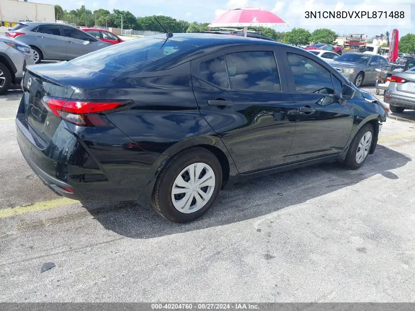 2023 Nissan Versa 1.6 S Xtronic Cvt VIN: 3N1CN8DVXPL871488 Lot: 40204760