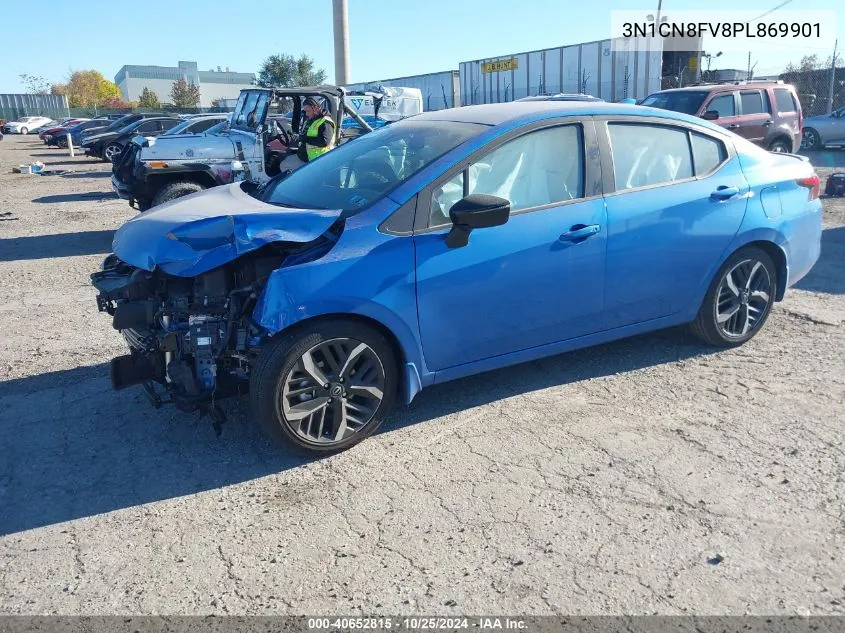 2023 Nissan Versa 1.6 Sr Xtronic Cvt VIN: 3N1CN8FV8PL869901 Lot: 40652815