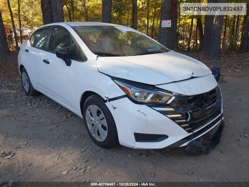 2023 Nissan Versa 1.6 S Xtronic Cvt VIN: 3N1CN8DV0PL832487 Lot: 40706487