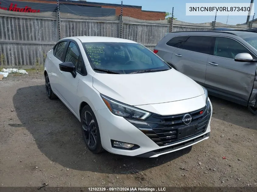 2024 Nissan Versa Sr VIN: 3N1CN8FV0RL873430 Lot: 12102329