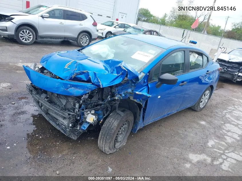 2024 Nissan Versa 1.6 S VIN: 3N1CN8DV2RL845146 Lot: 39351097