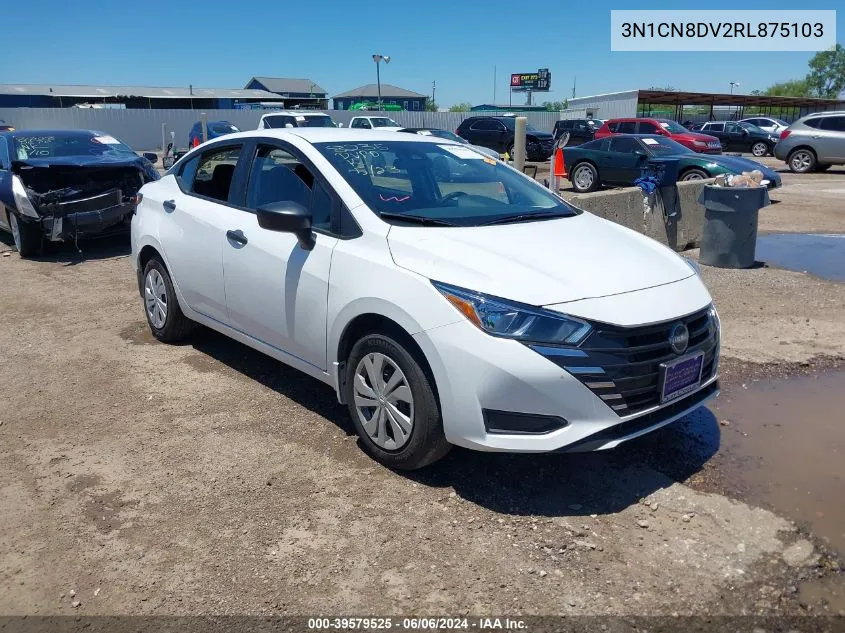 2024 Nissan Versa 1.6 S VIN: 3N1CN8DV2RL875103 Lot: 39579525