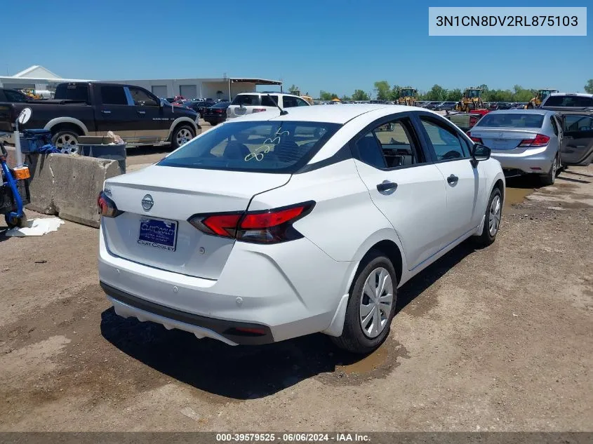 2024 Nissan Versa 1.6 S VIN: 3N1CN8DV2RL875103 Lot: 39579525