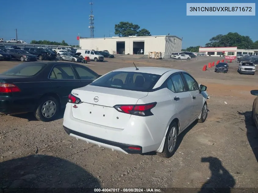 2024 Nissan Versa 1.6 S VIN: 3N1CN8DVXRL871672 Lot: 40047017