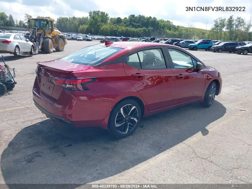 3N1CN8FV3RL832922 2024 Nissan Versa 1.6 Sr