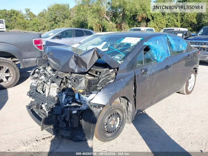 2024 Nissan Versa 1.6 S VIN: 3N1CN8DV1RL850984 Lot: 40285746