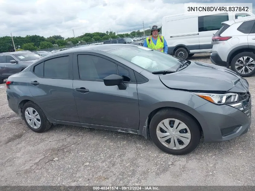 2024 Nissan Versa 1.6 S VIN: 3N1CN8DV4RL837842 Lot: 40341574