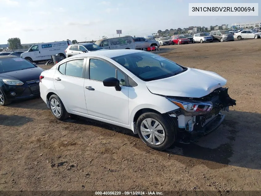 2024 Nissan Versa 1.6 S VIN: 3N1CN8DV2RL900694 Lot: 40356220