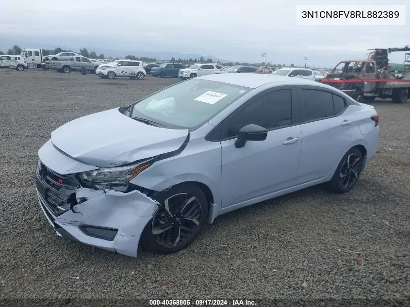 2024 Nissan Versa 1.6 Sr VIN: 3N1CN8FV8RL882389 Lot: 40368805