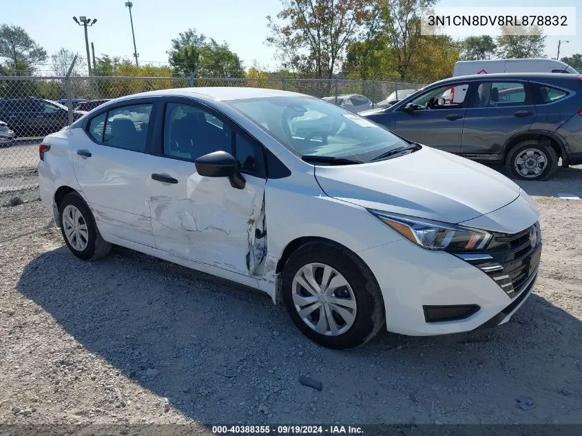 2024 Nissan Versa 1.6 S VIN: 3N1CN8DV8RL878832 Lot: 40388355