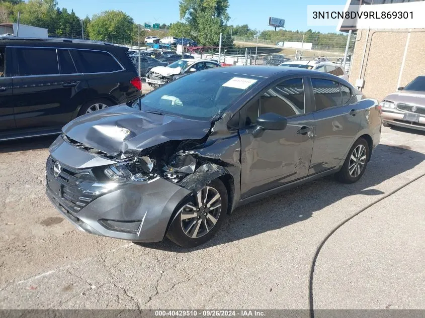 2024 Nissan Versa S VIN: 3N1CN8DV9RL869301 Lot: 40429510