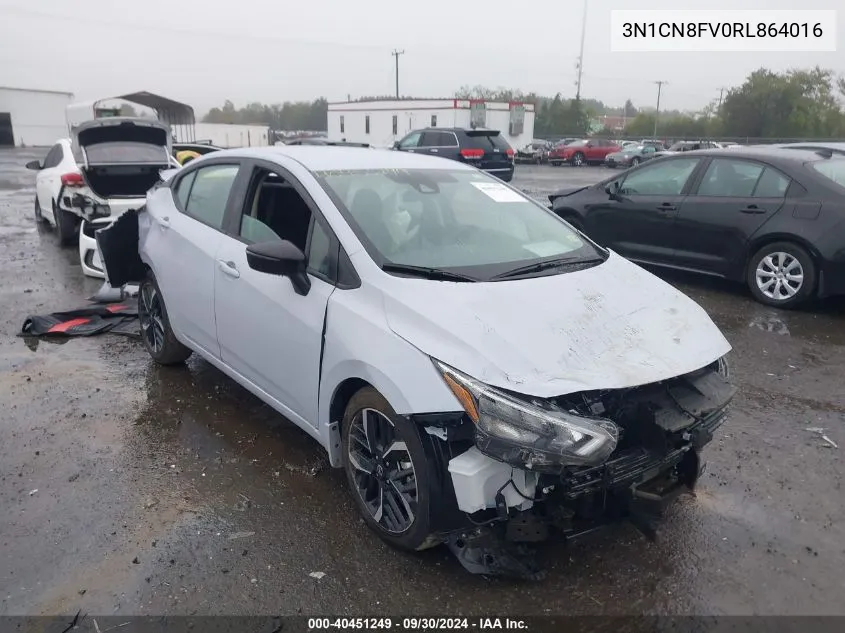 2024 Nissan Versa Sr VIN: 3N1CN8FV0RL864016 Lot: 40451249