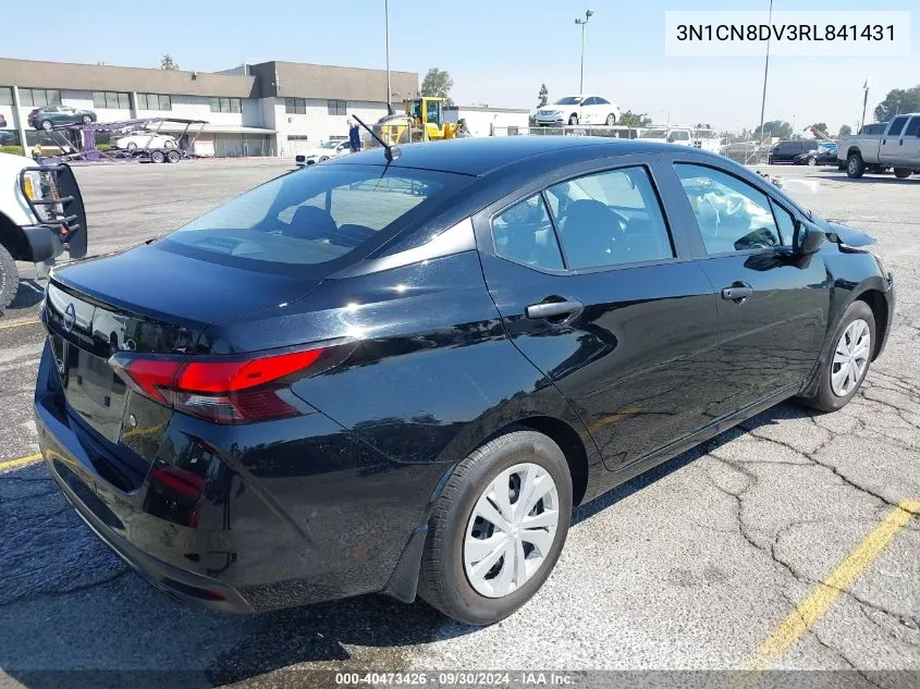 2024 Nissan Versa 1.6 S VIN: 3N1CN8DV3RL841431 Lot: 40473426