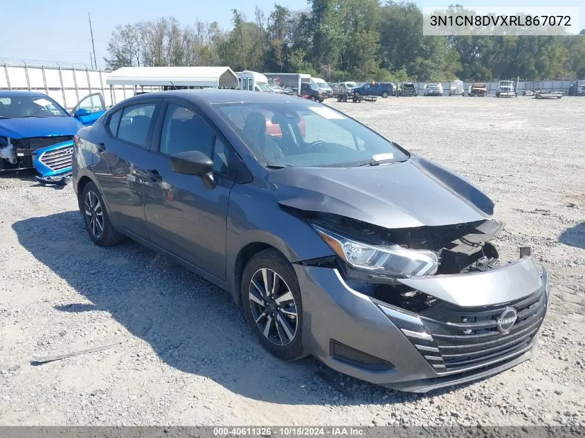 2024 Nissan Versa 1.6 S VIN: 3N1CN8DVXRL867072 Lot: 40611326