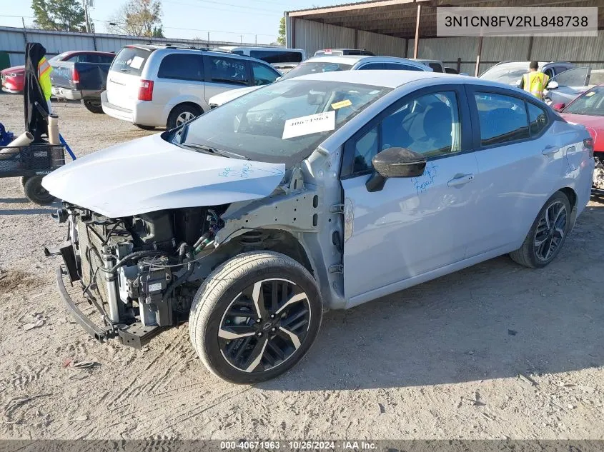 2024 Nissan Versa 1.6 Sr VIN: 3N1CN8FV2RL848738 Lot: 40671963