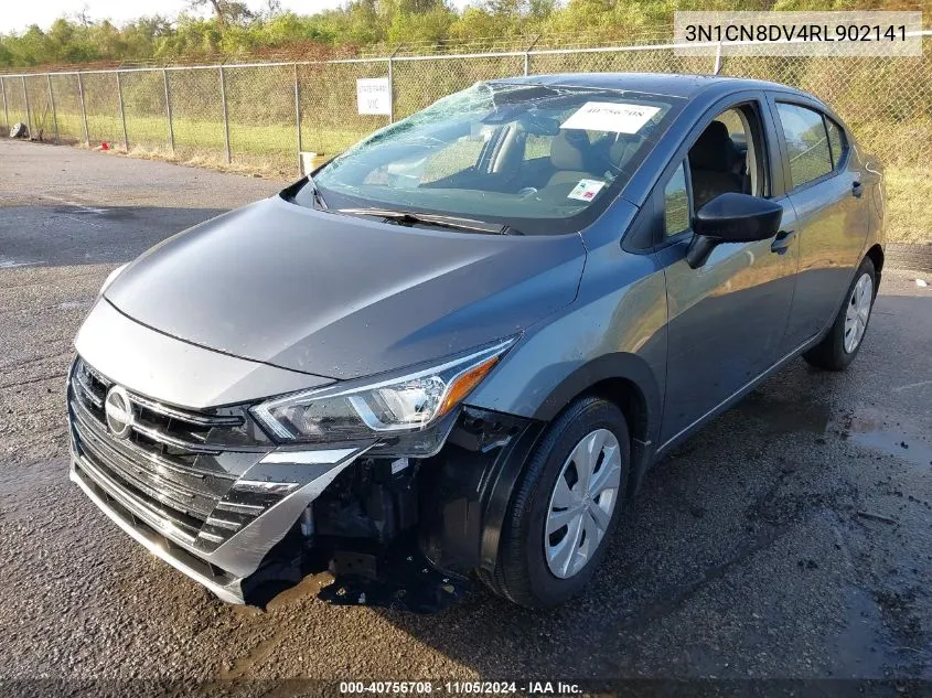 2024 Nissan Versa 1.6 S VIN: 3N1CN8DV4RL902141 Lot: 40756708