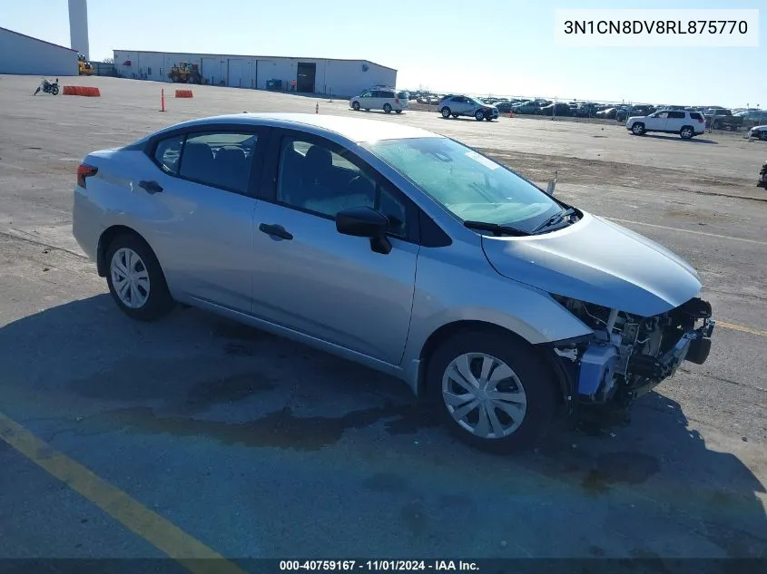 2024 Nissan Versa 1.6 S VIN: 3N1CN8DV8RL875770 Lot: 40759167