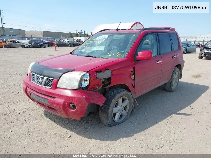 2005 Nissan X-Trail VIN: JN8BT08V75W109855 Lot: 12051866