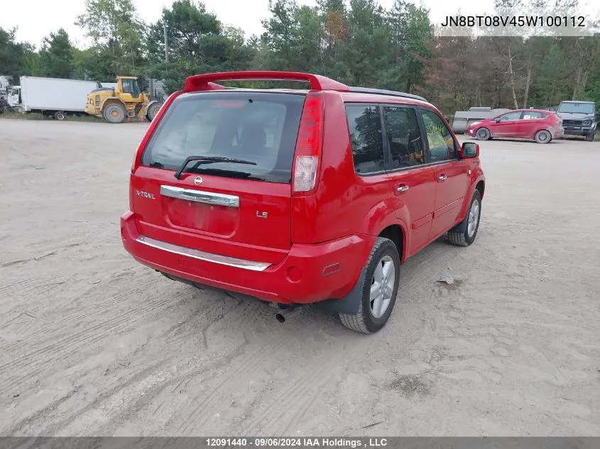 2005 Nissan X-Trail VIN: JN8BT08V45W100112 Lot: 12091440